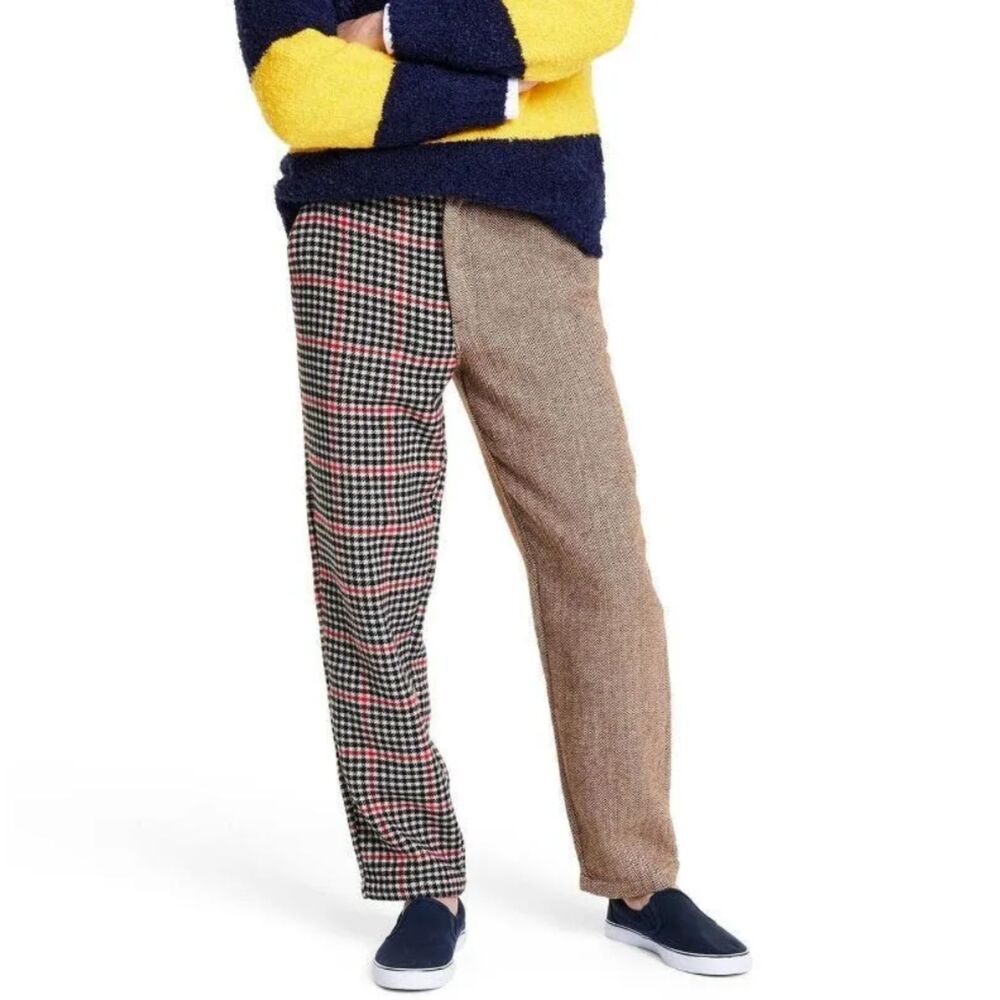 Rowing Blazers x Target Pants Men’s 40x32 Split Leg Herringbone Houndstooth